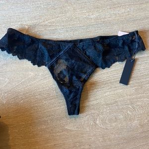 Black Lacey thong
